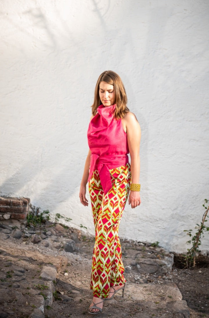 Peacock print ; Pia; pant