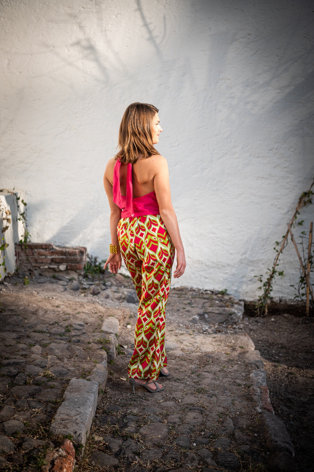 Peacock print ; Pia; pant